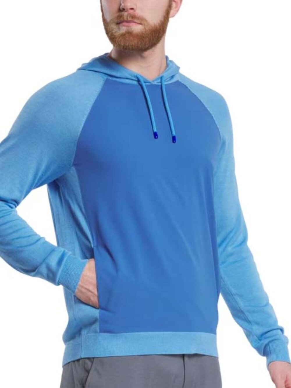 NWT Footjoy Men's DriRelease Hybrid Hoodie Riviera Blue XL